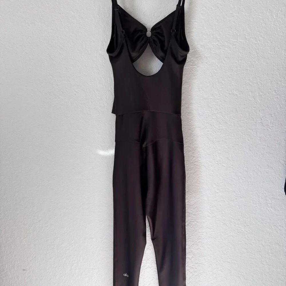 Alo Yoga Espresso Brown Airlift A-List Onesie - Picture 7 of 11